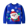 thumbnail image 1 of Toddler Kids Girls Boys Christmas Deer Sweater,Casual Prints Knitted Long Sleeve Outwear Winter Top Sweater,2-7 Years, 1 of 8