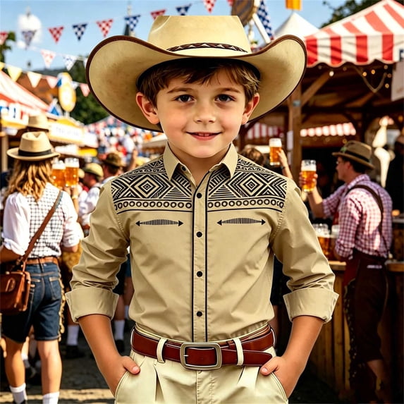 Toddler Kids Girls Boys Shirt Tops Long Sleeve Fashion Chest Print Casual Collar Shirt Summer Tops Tees 6-7 Years