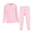 thumbnail image 1 of Toddler Kids Girls Boys Soft Comfy Viscose 2pcs Set Long Sleeve Plain Shirts and Pants Sets, 1 of 5