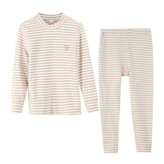 Toddler Kids Girls Boys Soft Comfy Viscose 2pcs Set Long Sleeve Plain Shirts and Pants Sets