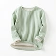 thumbnail image 1 of Toddler Kids Girls Boys T Shirts Long Sleeve Striped Ribbed Solid Spring Winter Warm Thick Tops Clothes Tshirt Tops 5-6 Years, 1 of 3