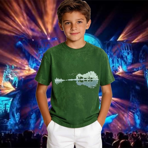 Toddler Kids Girls Boys T Shirts Short Sleeve Festival Graphic Tee Music Concert Top Casual Summer Shirt wear Summer Tops Tees 5-6 Years