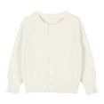 thumbnail image 1 of Toddler Kids Girls Cardigan Long Sleeve Kid Button Sweater Girl Crew Neck Cardigans Sweater, 1 of 3
