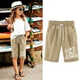 thumbnail image 1 of Toddler Kids Girls Casual Bermuda Shorts Drawstring Elastic Waistband Beach Shorts 3-13 Years, 1 of 4