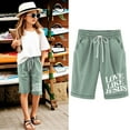 thumbnail image 1 of Toddler Kids Girls Casual Bermuda Shorts Drawstring Elastic Waistband Beach Shorts 3-13 Years, 1 of 4