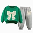 thumbnail image 1 of Toddler Kids Girls Clothes Ruffled Tops and Pants with Pockets Clothing Sets 2 Piece Outfits,1-2 Years,K, 1 of 4