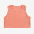 thumbnail image 1 of Toddler Kids Girls Dance Tank Top Racerback Crop Sleeveless Sports Activewear for Ballet Gymnastics Performance Practice Tee Size 6-7 Years, 1 of 5