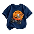 thumbnail image 1 of Toddler Kids Girls Halloween Shirt Crewneck Short Sleeve Soft Holiday Tee Toddler Fall Outfits, 1 of 4
