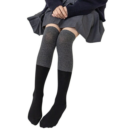Toddler Kids Girls Knee High Socks Cotton School Uniform Socks Long Tube Socks Long Socks Over the Knee Socks 3-8 Years