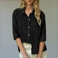 thumbnail image 1 of Toddler Kids Girls Shirt Tops Long Sleeve Linen Shirt Pleated Button Down Blouse Spring Summer Casual Loose Fit Lightweight Tops Casual Loose Tops 9-10 Years, 1 of 6