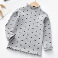 thumbnail image 1 of Toddler Kids Girls T Shirts Long Sleeve Soft Thermal Top Heart Print For Winter Warmth Layering Casual Loose Tops 18-24 Months, 1 of 4