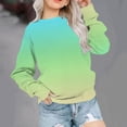 thumbnail image 1 of Toddler Kids Gradient Pullover Sweatshirt, Long Sleeve Crewneck Top for Boys and Girls, Soft Casual Comfortable Wear for Daily Play and Special Occasions, 1 of 7