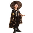 thumbnail image 1 of Toddler Kids Halloween Party Cape Cloak Set With Matching Hat, 1 of 5