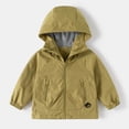 thumbnail image 1 of Toddler Kids Hooded Wind Resistant Jacket, Cartoon Car Embroidered Zip Up Casual Windbreaker Coat with Side Pockets for Boys Green 11-12 Years, 1 of 3