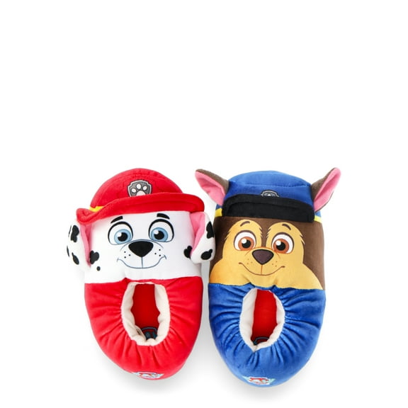 Paw Patrol Chase and Marshall Toddler Boys Slippers