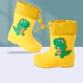 thumbnail image 1 of Toddler Kids Rain Boots Baby Rain Shoes Children Easy On Waterproof Boots for Boys and Girls, 1 of 4