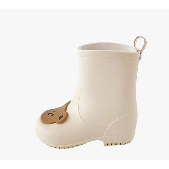 Toddler Kids Rain Boots Baby Rain Shoes Children Easy On Waterproof Boots for Boys and Girls