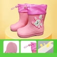 thumbnail image 1 of Toddler Kids Rain Boots Baby Rain Shoes Children Easy On Waterproof Boots for Boys and Girls, 1 of 4