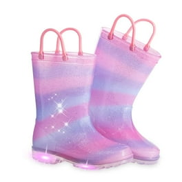 Childrens Rainbow Rain Boot Size 13 Kids Walmart