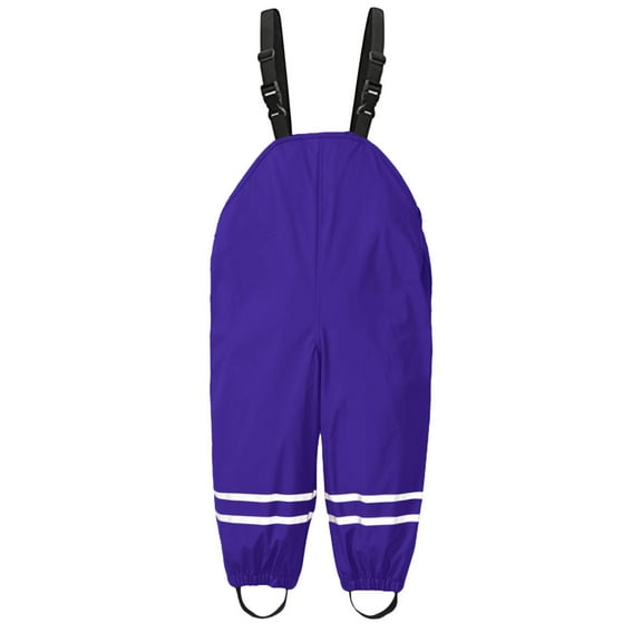 Toddler Kids Rain Pants Mud Proof Rain Trousers Toddler Waterproof Boys Girls Pants Rain Suspender Trousers Overalls 6-8