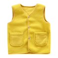 thumbnail image 1 of Toddler Kids Sherpa Fleece Vest Baby Girl Lightweight Fuzzy Warm Waistcoat, 1 of 5
