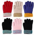 thumbnail image 1 of Toddler-Kids Soft And Warm Fuzzy Interior Lined Gloves 6-Pack, 1 of 3