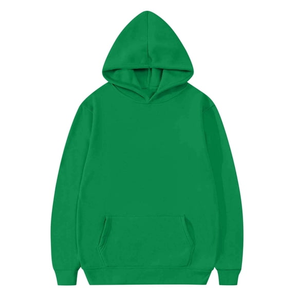 Toddler Kids' Solid Color Casual Hooded Sweatshirt & Long Sleeve Pullover With Pockets Comfortable Playwear,Size:4-5 Years