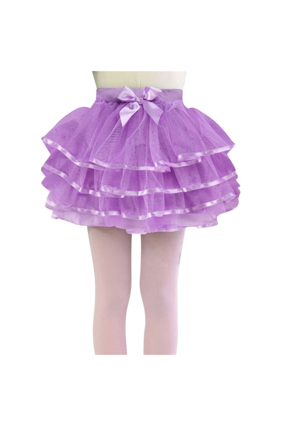 Toddler Kids Solid Tulle Tutu Tiered Skirt Princess Party Skirt Layered Skirt For Little Girls 1 10 Years Size 4-5T