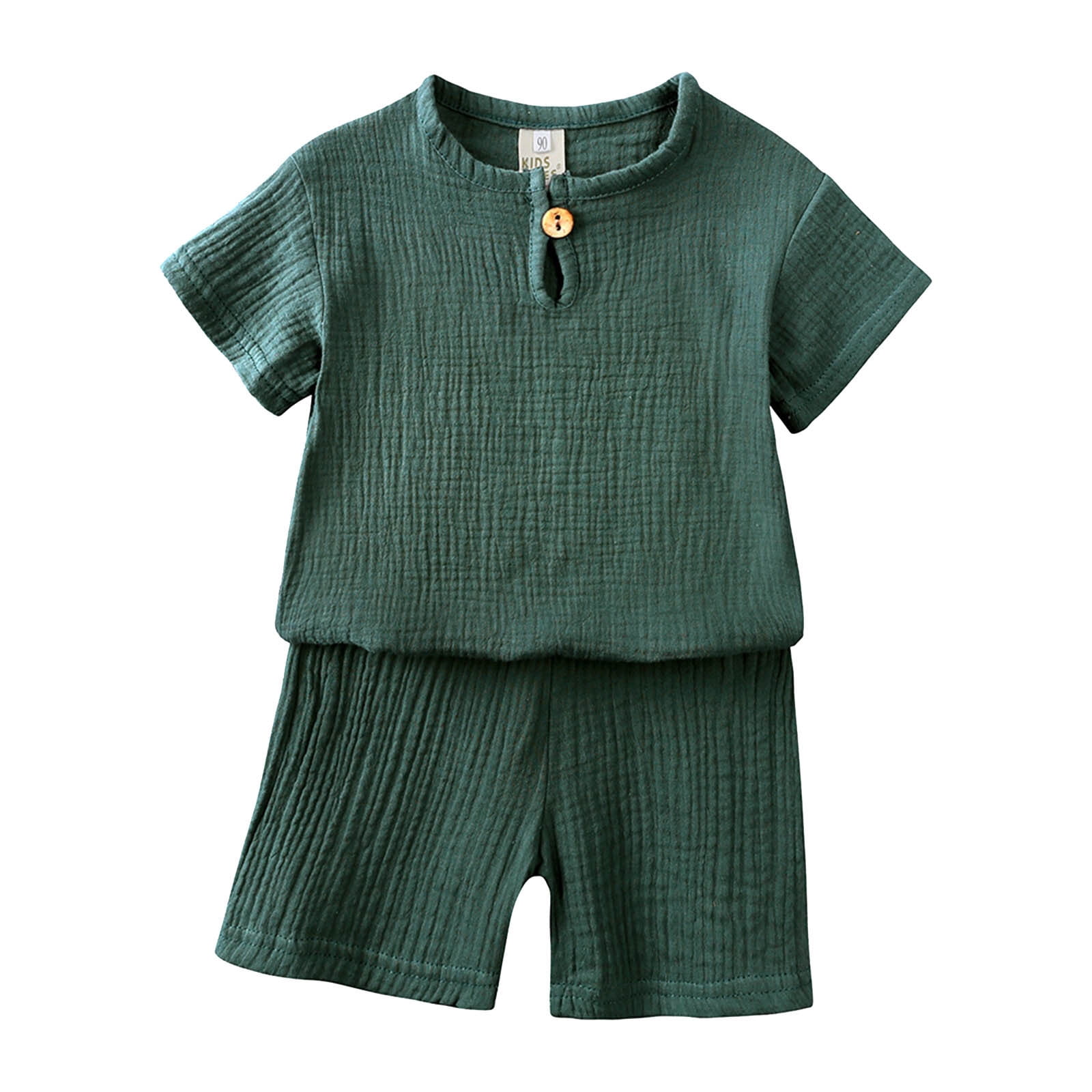 Toddler Girl's 2-Piece Bow Print Outfit - Short Sleeve Tee & Shorts Set