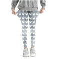 thumbnail image 1 of Toddler Kids Sweatpants Full Length Pants Girls Heart Printed Pants High Waist Stretchy Soft Tights Kids Summer Leggings for School Wearing Gray 5 Years, 1 of 1