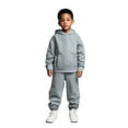 thumbnail image 1 of Toddler Kids Sweatsuit Set for Girls 2 Piece Long Sleeve Solid Soft Hoodie Leggings Pants Fall Winter Clothes Toddler Outfits for Girls 2-3 Years Trendy, 1 of 4