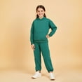 thumbnail image 1 of Toddler Kids Toddler Sweatsuit 2 Piece Long Sleeve Solid Sweatshirt Jogging Pants Winter Clothes Girls Clothing Size 2-3 Years, 1 of 4