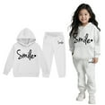 thumbnail image 1 of Toddler Kids Toddler Sweatsuit 2 Piece Long Sleeve Solid Tracksuit Hoodie Leggings Pants Winter Clothes Girls Clothing Size 2-3 Years, 1 of 4