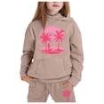 thumbnail image 1 of Toddler Kids Toddler Sweatsuit,2PC Long Sleeve Khaki Pullover Hoodie and Sweatpants Warm Fall Winter Clothes Boy Clothes 2-3 Yeats Cute&nbsp;Boys Girls&nbsp;Clothing, 1 of 6