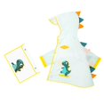 thumbnail image 1 of Toddler Kids Waterproof Dinosaur Spikes Shape Hooded Rain Coat with Transparent Brim for School Travel Rainwear 1-2 Years, 1 of 5