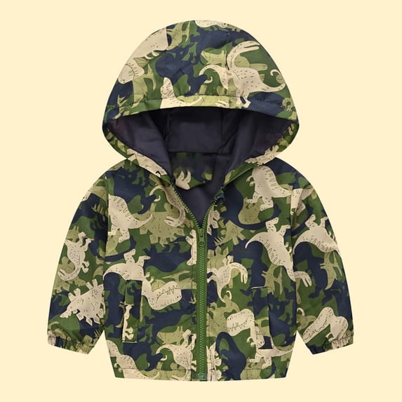 Toddler Kids Windproof Jacket Cute Car Pattern Hooded Coat for Boys and Girls Casual Spring Fall Outerwear 2-7 Years, 2026 New Fashion Limited-time Offer