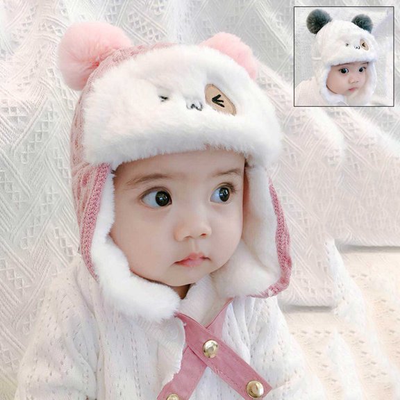 Toddler Kids Winter Hats Baby Warm Caps Fleece Lining Trapper Hat Ear Flap Fleece Skiing Beanies for Baby Boys Girls