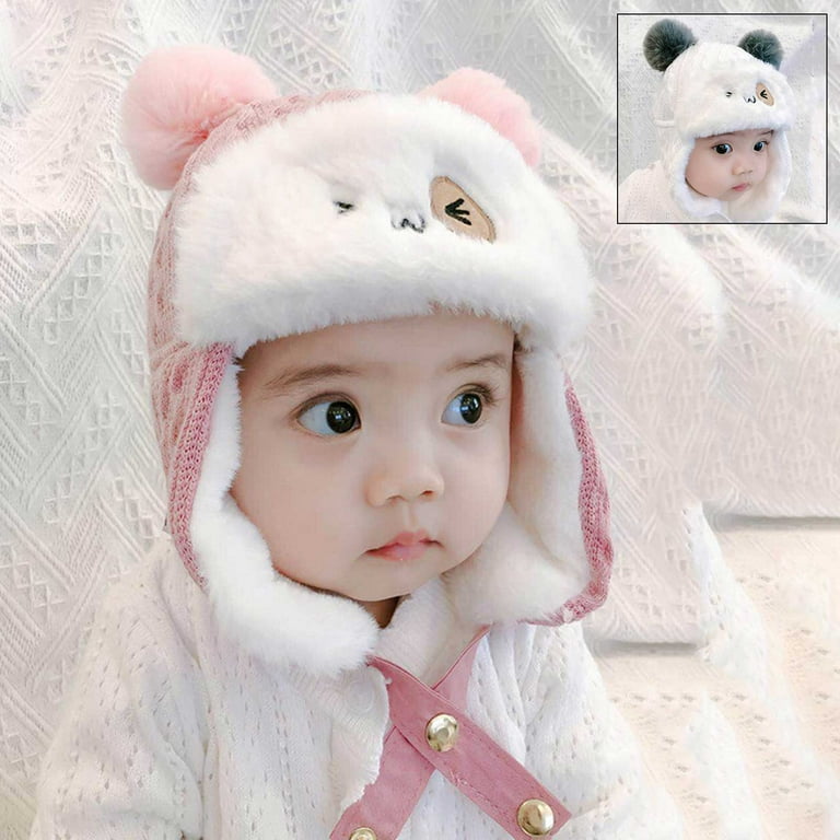 Toddler Kids Winter Hats Baby Warm Caps Fleece Lining Trapper Hat - Main Image