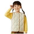 thumbnail image 1 of Toddler Kids Winter Puffer Down Vest Sleeveless Jacket Warm Padded Vest High Neck Cute Jacket Warm Jacket Cute Outerwear With Pockets Fall Winter Outfit Outwear for Toddler Kids Size 9-10, 1 of 5