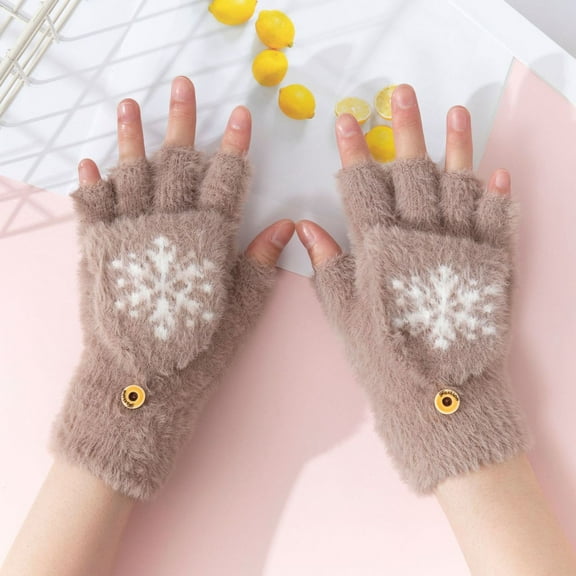 Toddler Kids Winter Snow Gloves Thick Lined Winter Snow Cartoon Gloves for Kids Baby Boys