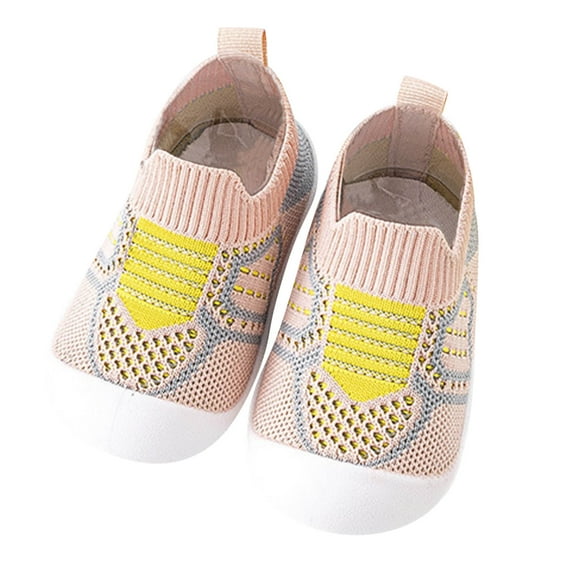 Toddler Kids infant Newborn Size 1 Girls Shoes Baby Boys Girls Shoes Boys Slip on Shoes First Walkers Breathable Soft Toddler Boys Summer Shoes Antislip Wearproof Crib Shoes Prewalker Sneaker