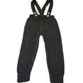 thumbnail image 1 of Toddler Knit Pants with Suspenders Rolled Leg Cuff Detailing - Comfortable Pull On Pants for Girls & Boys, 1 of 2