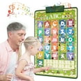 thumbnail image 1 of Toddler Learning Toys Electronic Alphabet Poster, Alphabet ABC Wall Chart for Toddlers, Learning Toys with Music, Various Patterns for 3-6Y Girls and Boys, Green, 1 of 9
