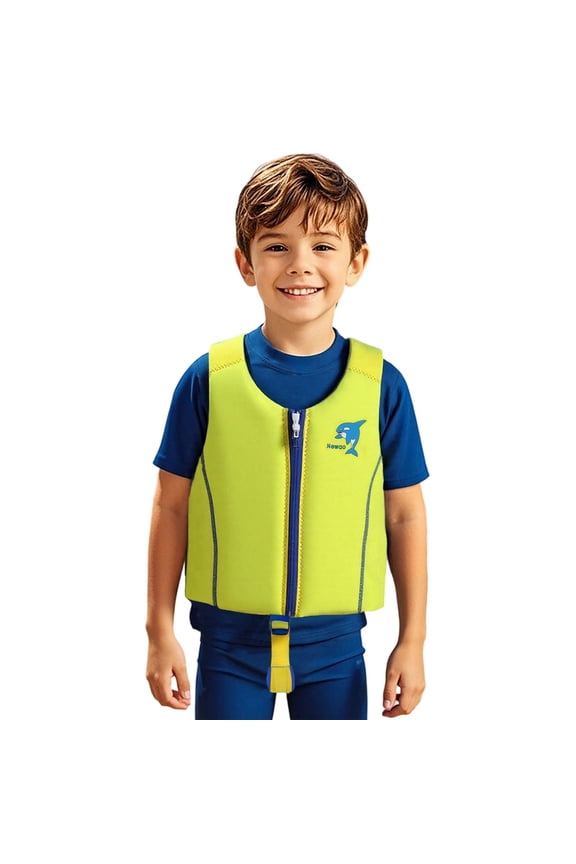 Toddler Life Jacket Adjustable Safety Strap Epe Foam Swim Vest Coast Guard Approved Life Vest Child Float Swimsuit Swimwear Buoyancy Jacket for Swimming, Boating & Water Sports