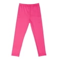 thumbnail image 1 of Toddler Little/Big Girls Footless Leggings Kids Solid Ankle Length Stretchy Legging Pants for 4-12 Years, 1 of 3