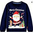 thumbnail image 1 of Toddler Little Boy Girl Christmas sweatshirt Merry Christmas Shirt Long Sleeve Kid Shirt Top For 9-10T, 1 of 1