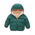 thumbnail image 1 of Toddler Little Boy Girl Winter Hooded Coat Warm Long Outerwear Toddler Lightweight Down Coats, 1 of 5