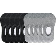 TIKUAJGIFT Toddler Little Boys Girls No Show Liner Cotton Socks Thin Multi Solid Color White Summer 10 Pack 2T-12Years