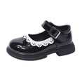 thumbnail image 1 of Toddler Little Girl Ballet Flat Dress Shoes School Oxfords Marry Jane Big Girl Party School Uniform Shoes, 1 of 8