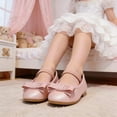 thumbnail image 1 of Toddler & Little Girl Bow-Accent Ballet Flats – Soft Sole Non-Slip Dress Shoe, 1 of 7